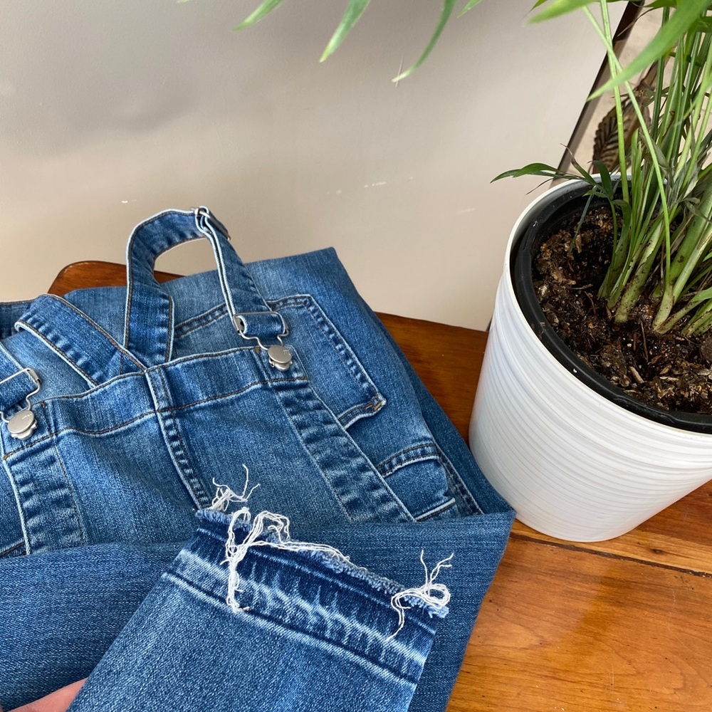 MADEWELL Skinny Blue Overalls Jeans Sz XS - Picture 3 of 11